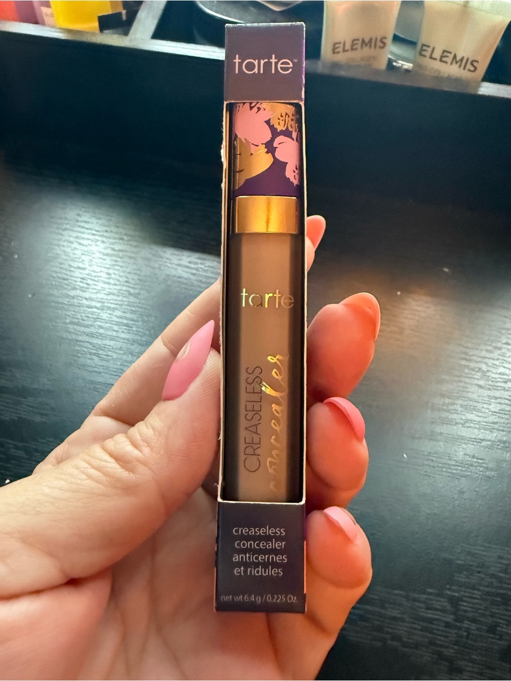 tarte Creaseless Concealer 38N Medium-Tan Neutral Full Coverage 0.225 oz